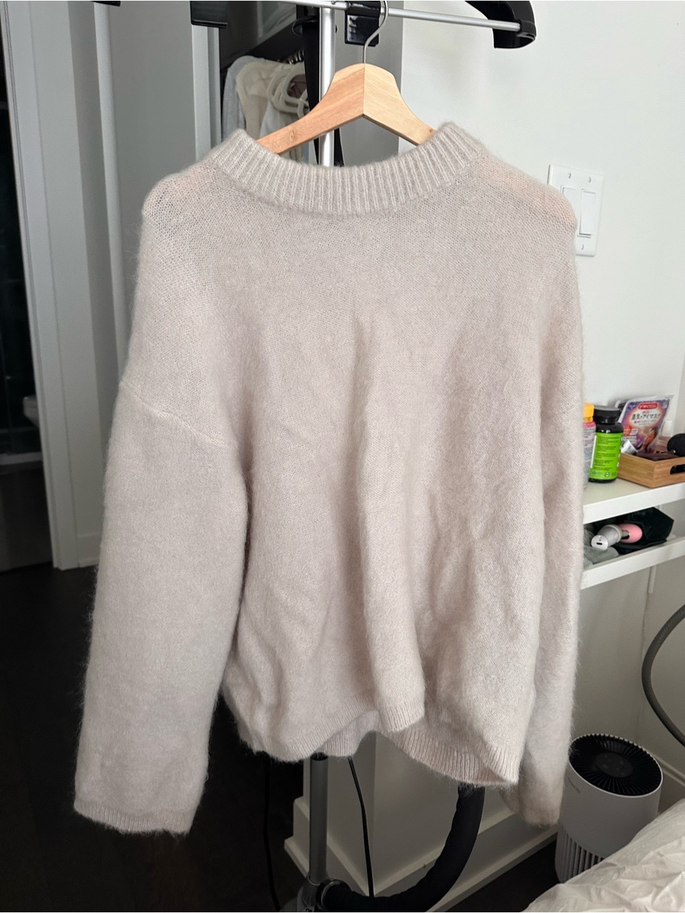 H&M premium thick mohair Sweater in Light Beige